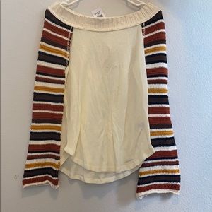 White Crow Off The Shoulder Sweater
